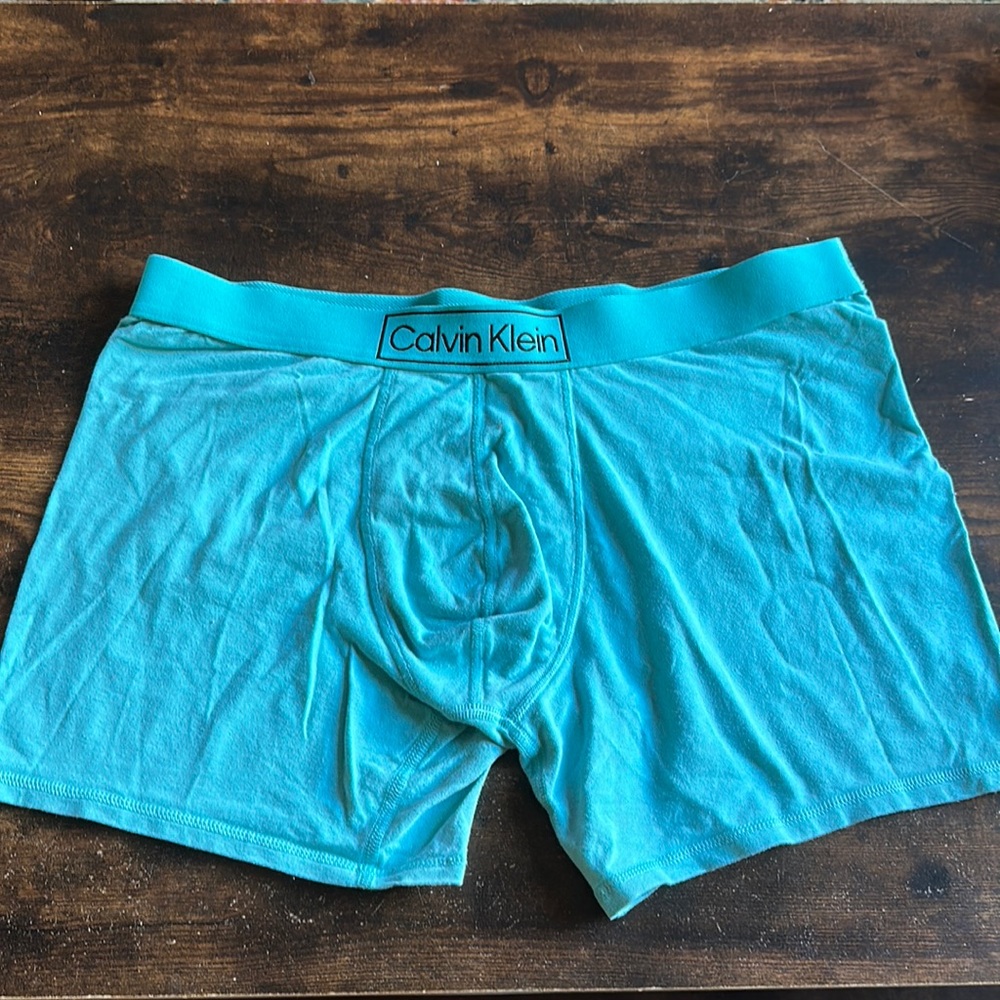 Calvin Klein XL aqua boxer briefs